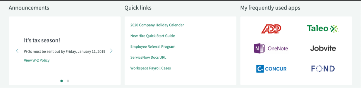 HR Agent Workspace – Zielseite