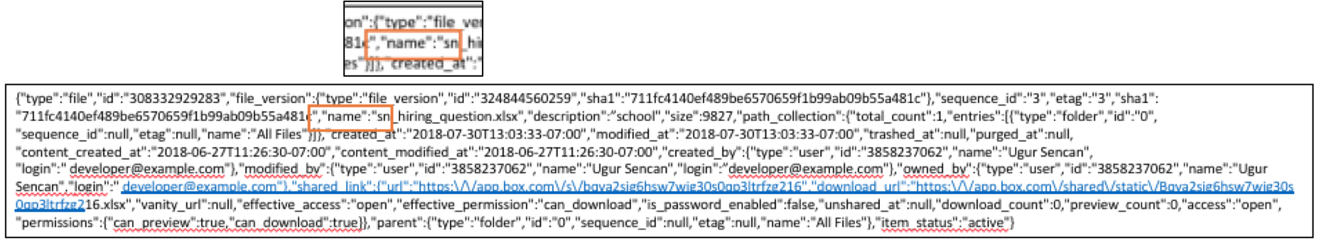 JSON – Name