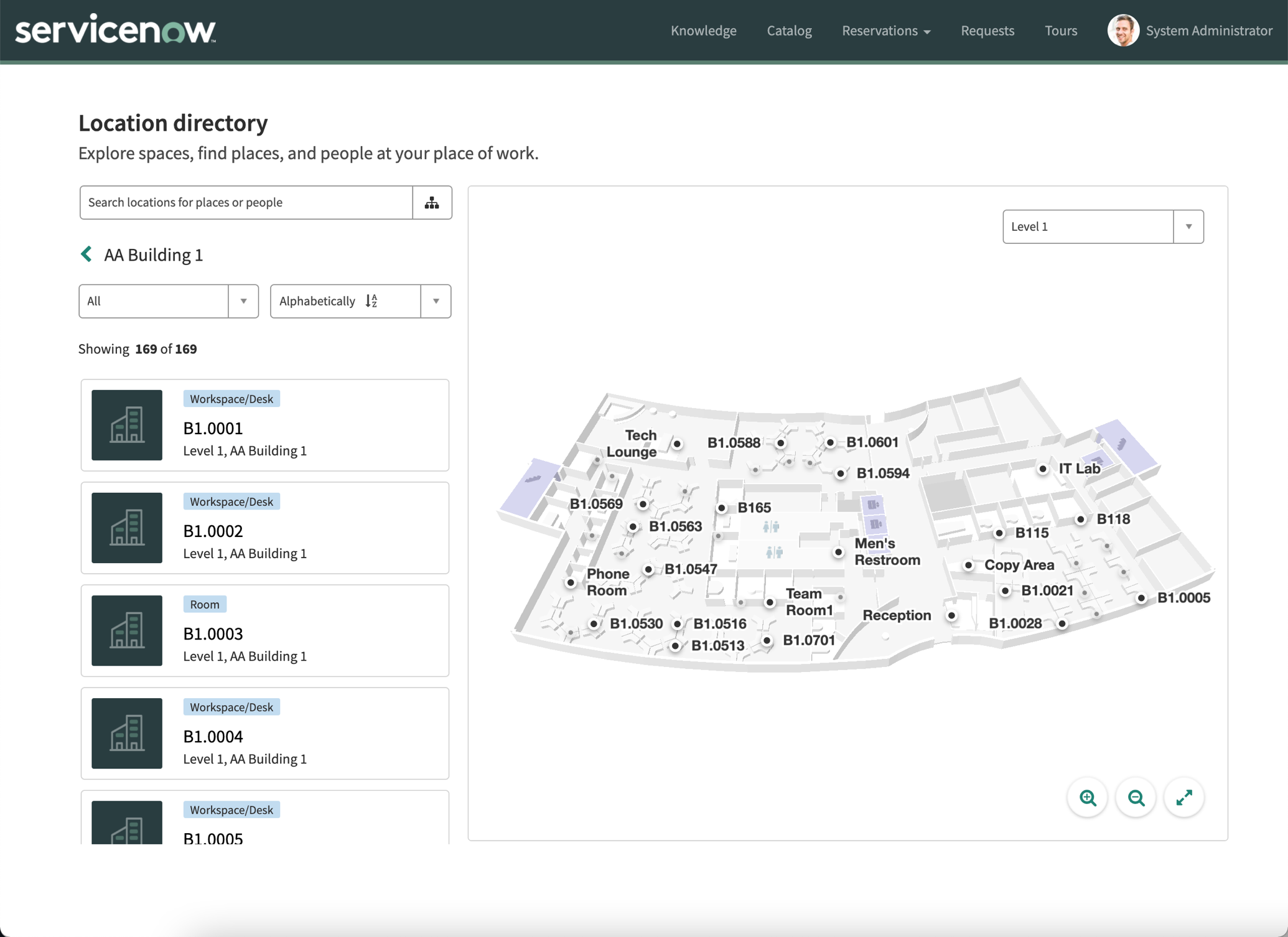 Interaktive Stockwerkkarte mit Mappedin