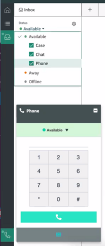 Teclado de discagem do telefone