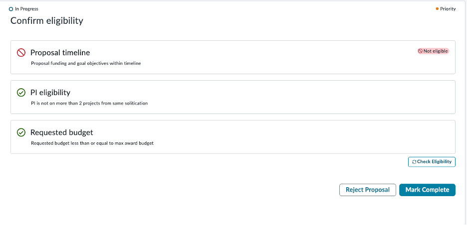 Enter Applicant information view
