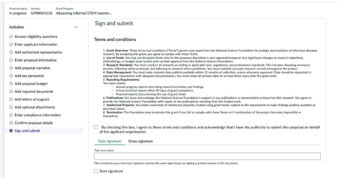 Enter Applicant information view