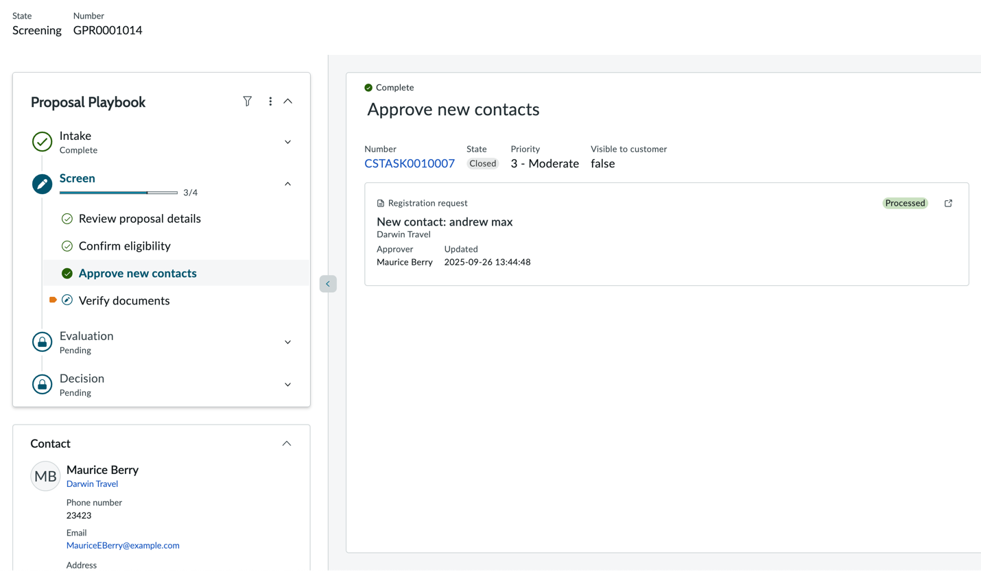 Enter Applicant information view
