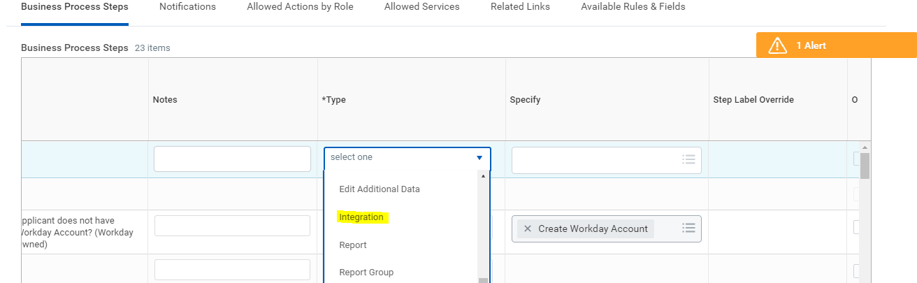 Wählen Sie Integrationstyp aus