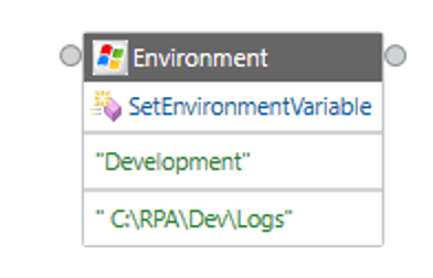 SetEnvironmentVariable mit Details zur Entwicklungsumgebung.