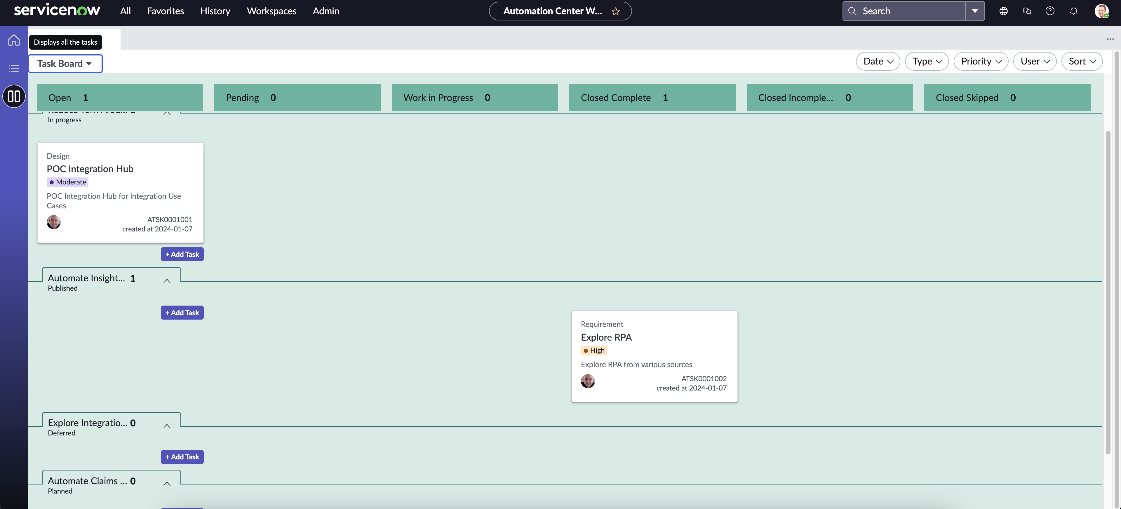 Taskboard
