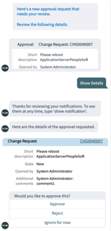 Notification exploitable pour les détails d'approbation non configurés dans la table de tâches.