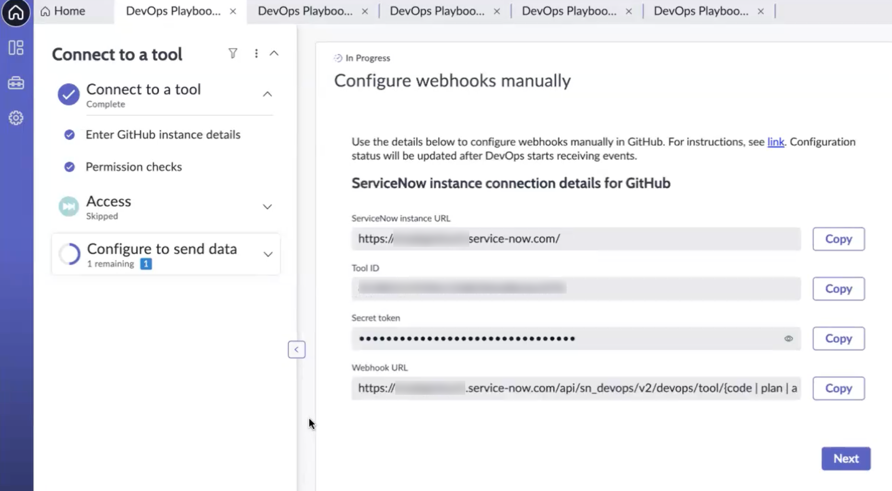 Configurer manuellement les webhooks GitHub