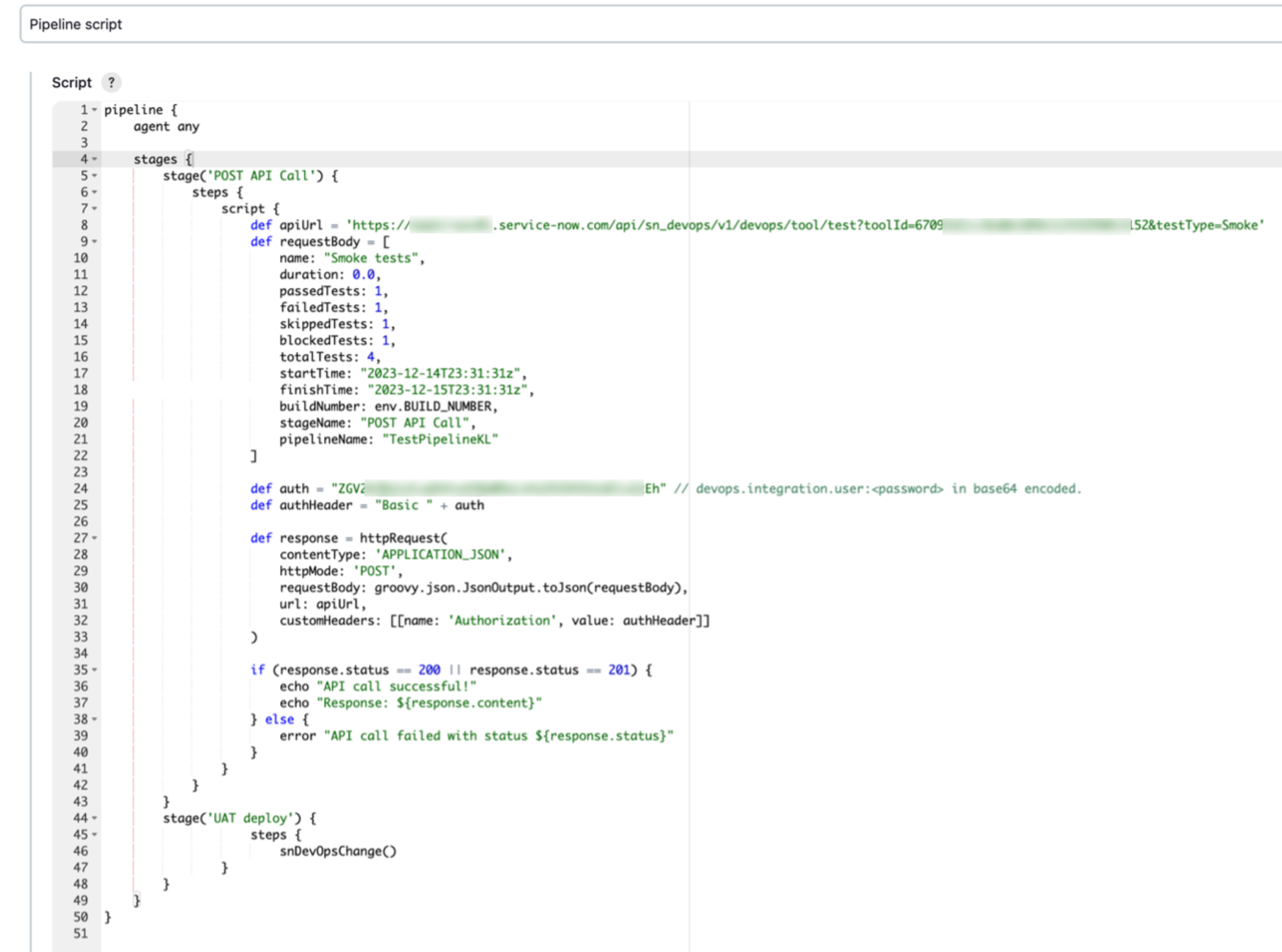 Exemple de configuration de pipeline Jenkins pour d’autres tests fonctionnels.