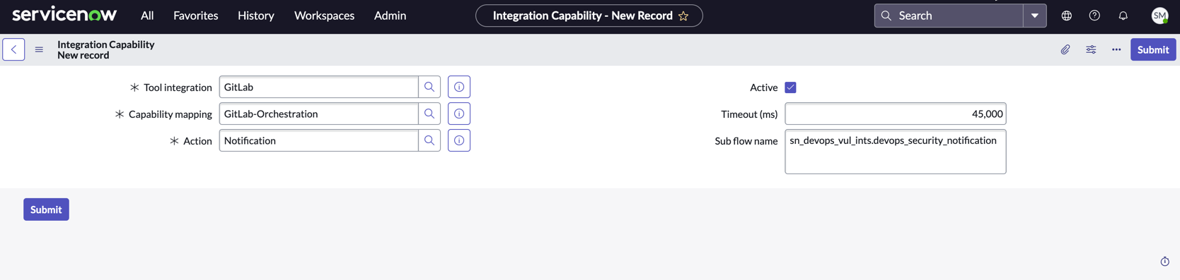 Formulaire d’aptitude d’intégration pour GitLab