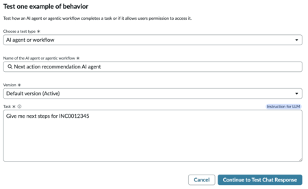 Complete testing form