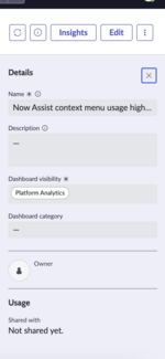 Dashboard-Informationen