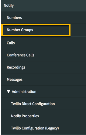 Verwenden Sie das Modul Notify-Nummerngruppen, um Telefonnummern in Gruppen zu gruppieren