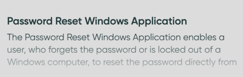 Speicherort des Downloads der Windows-Anwendung zur Passwortzurücksetzung