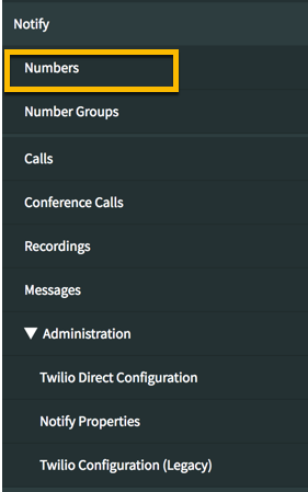 Notify-Nummern-Modul, mit dem Sie einer Nummerngruppe eine Notify-Nummer zuordnen können