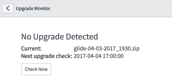 Upgrade Monitor Check Now Screenshot