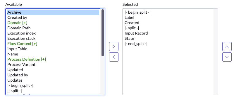 Formularlayout so konfigurieren, dass das Feld „Archiv“ in Prozessausführungsdatensätzen angezeigt wird
