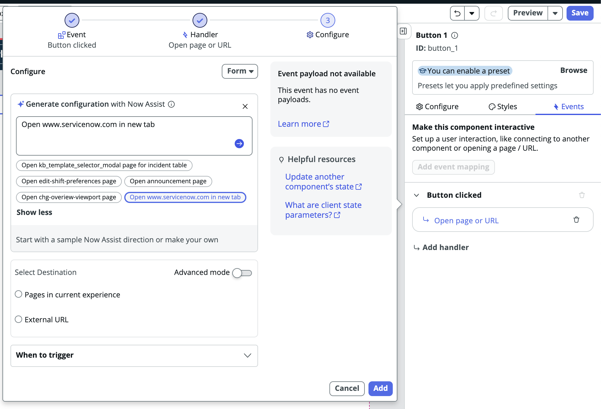 Enter the action you want to perform or select an option from the dynamic prompts.