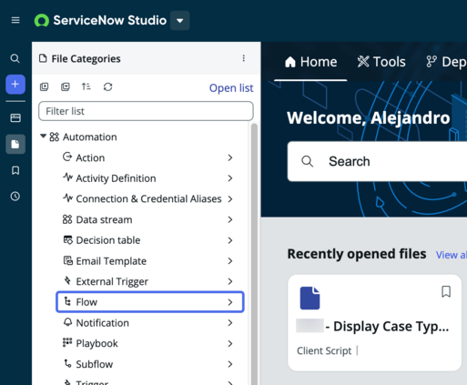 Expand the metadata section, then select the file type that corresponds to the app file you're looking for