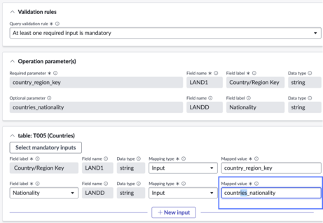 New field added and mapped value is displayed as editable.