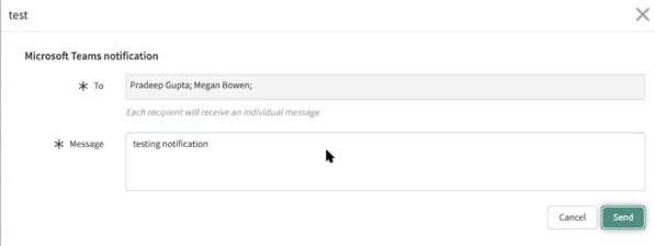 Compose modal
