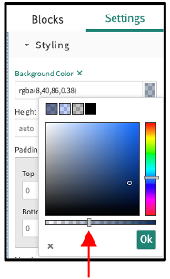 Rich Content Editor - Bottom slide bar