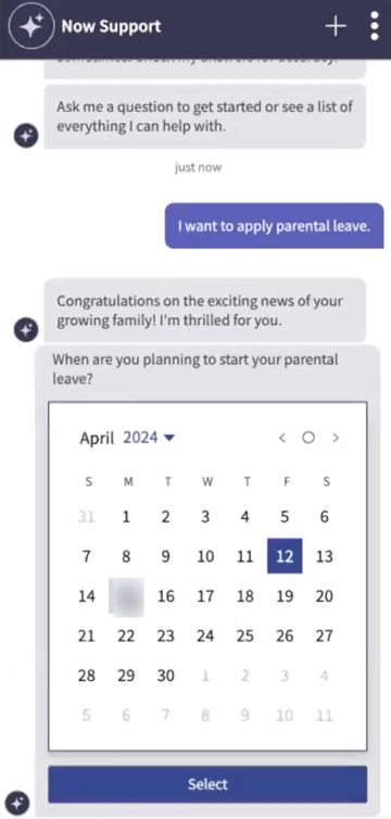 Applying for a parental leave