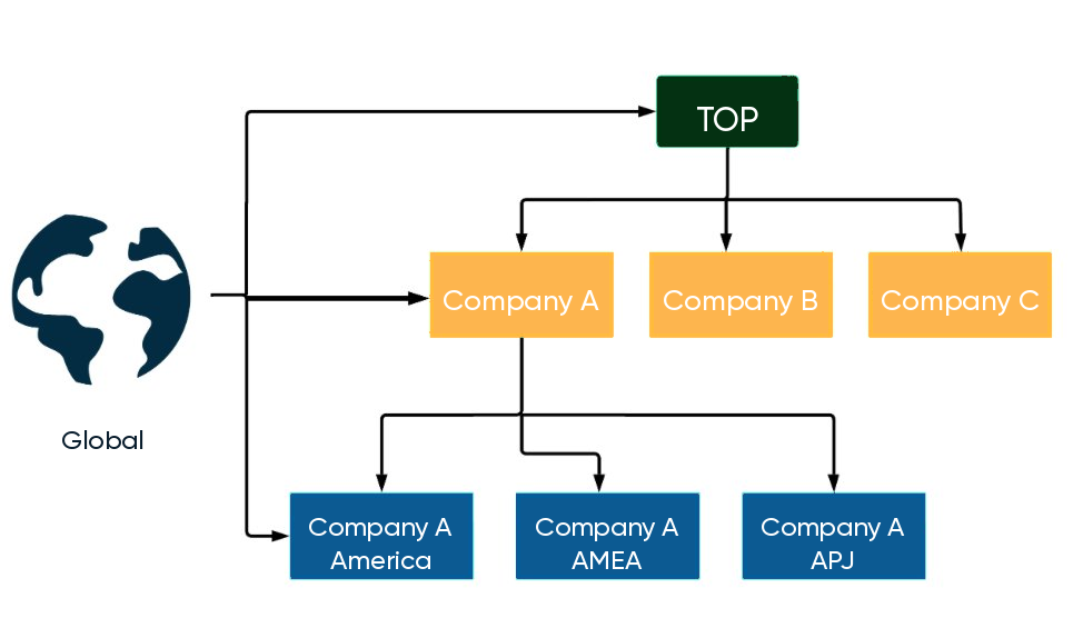 Infographic explaining Domain Separation in HR Service Delivery