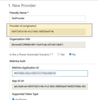 Provider ID.