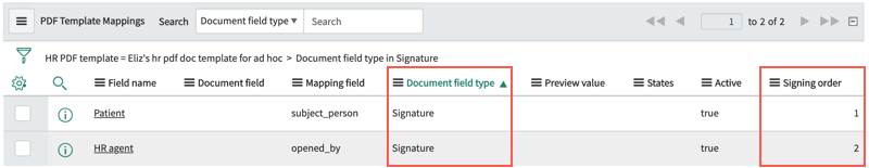 How to assign the signing order for serial signing in DocuSign.