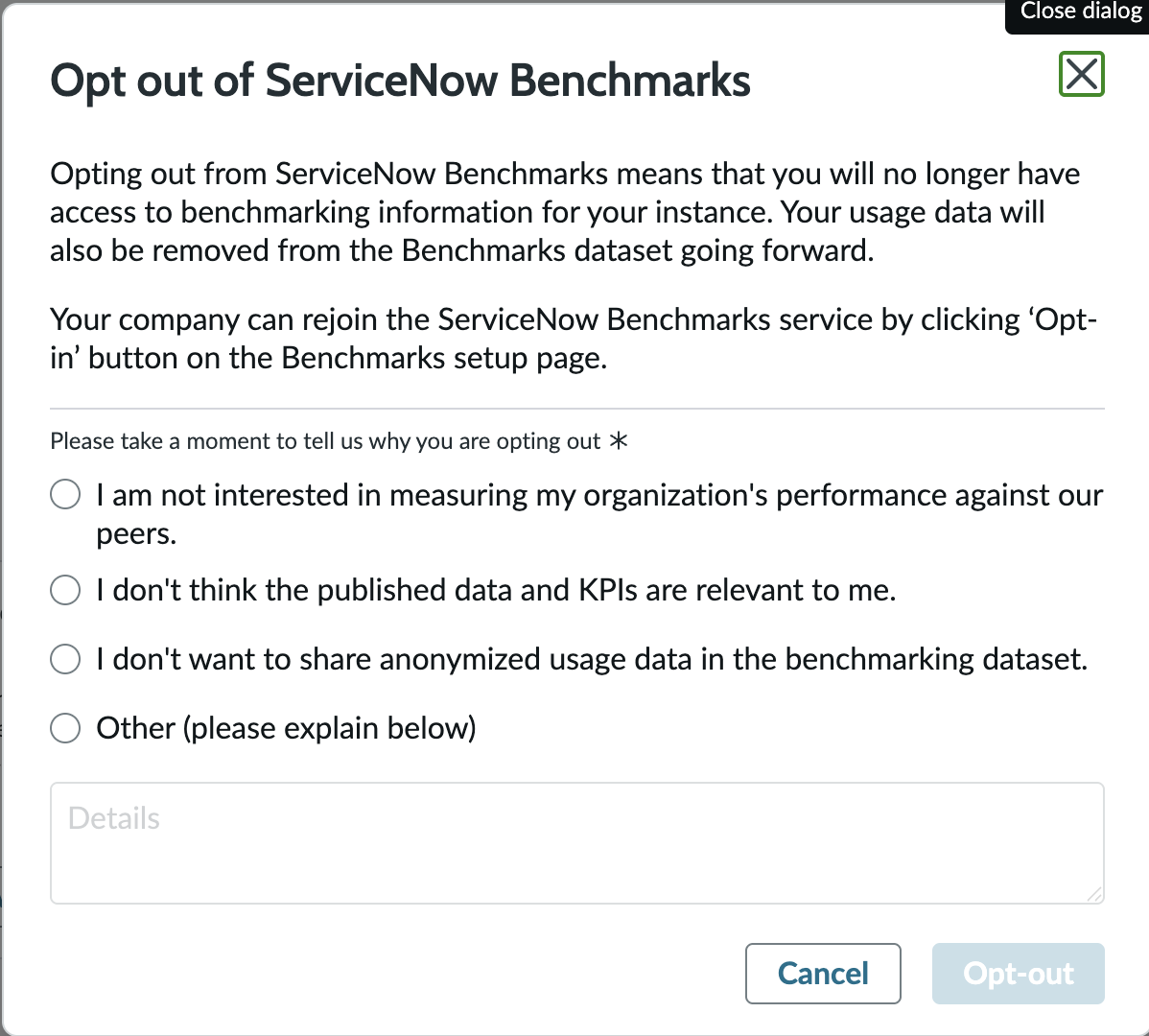 Survey options