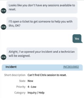 재설정 Citrix 새 인시던트가 있는 세션 주제.
