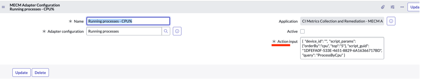 Edit running processes CPU