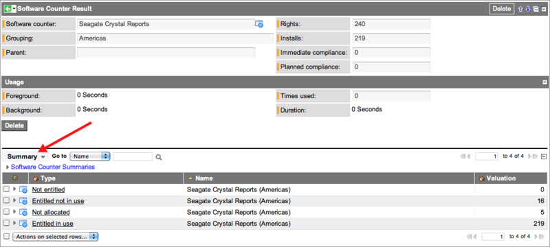 SAM software counter results 3