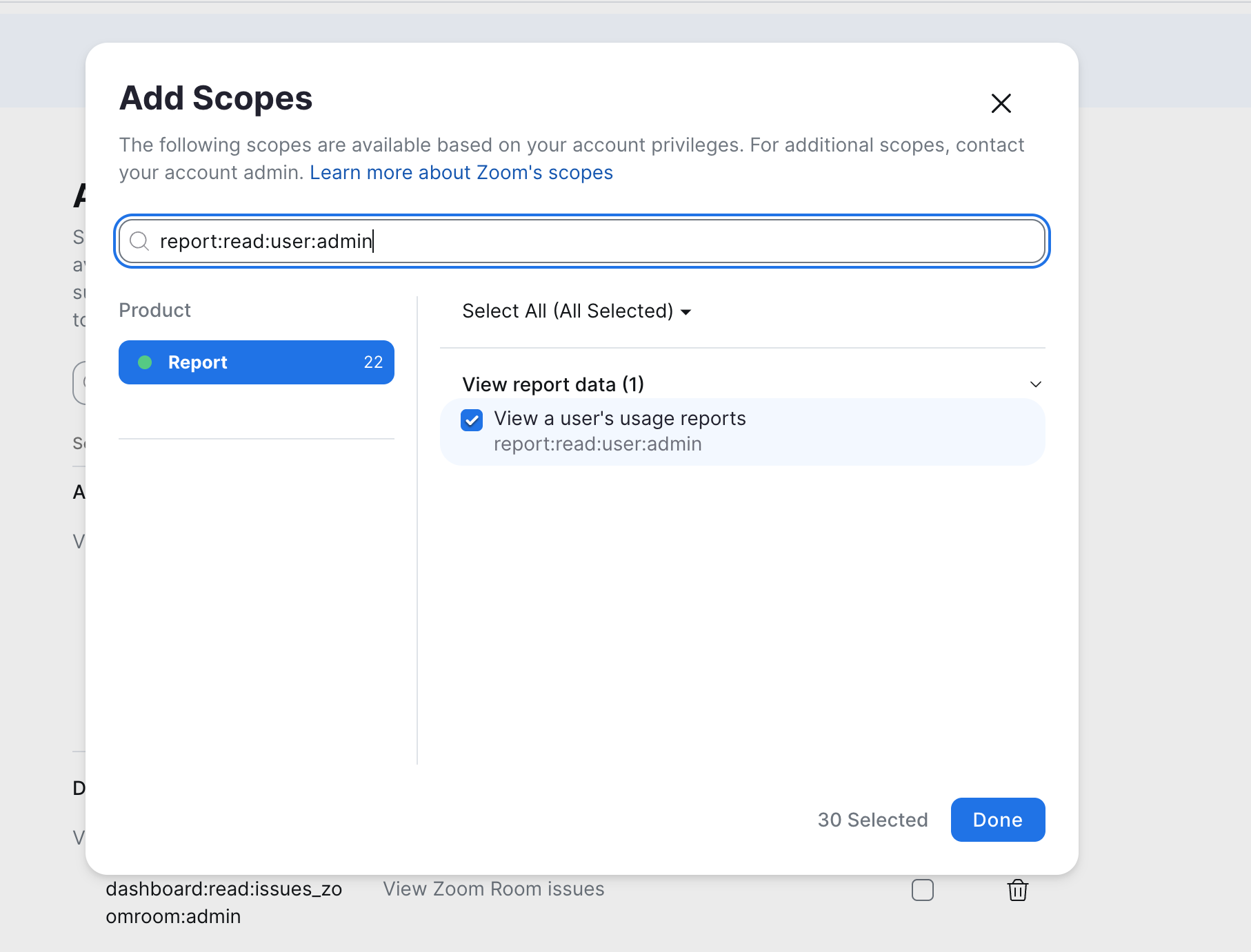 Granular scope added