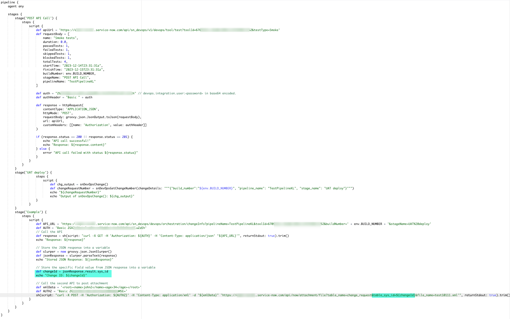 Jenkins pipeline.