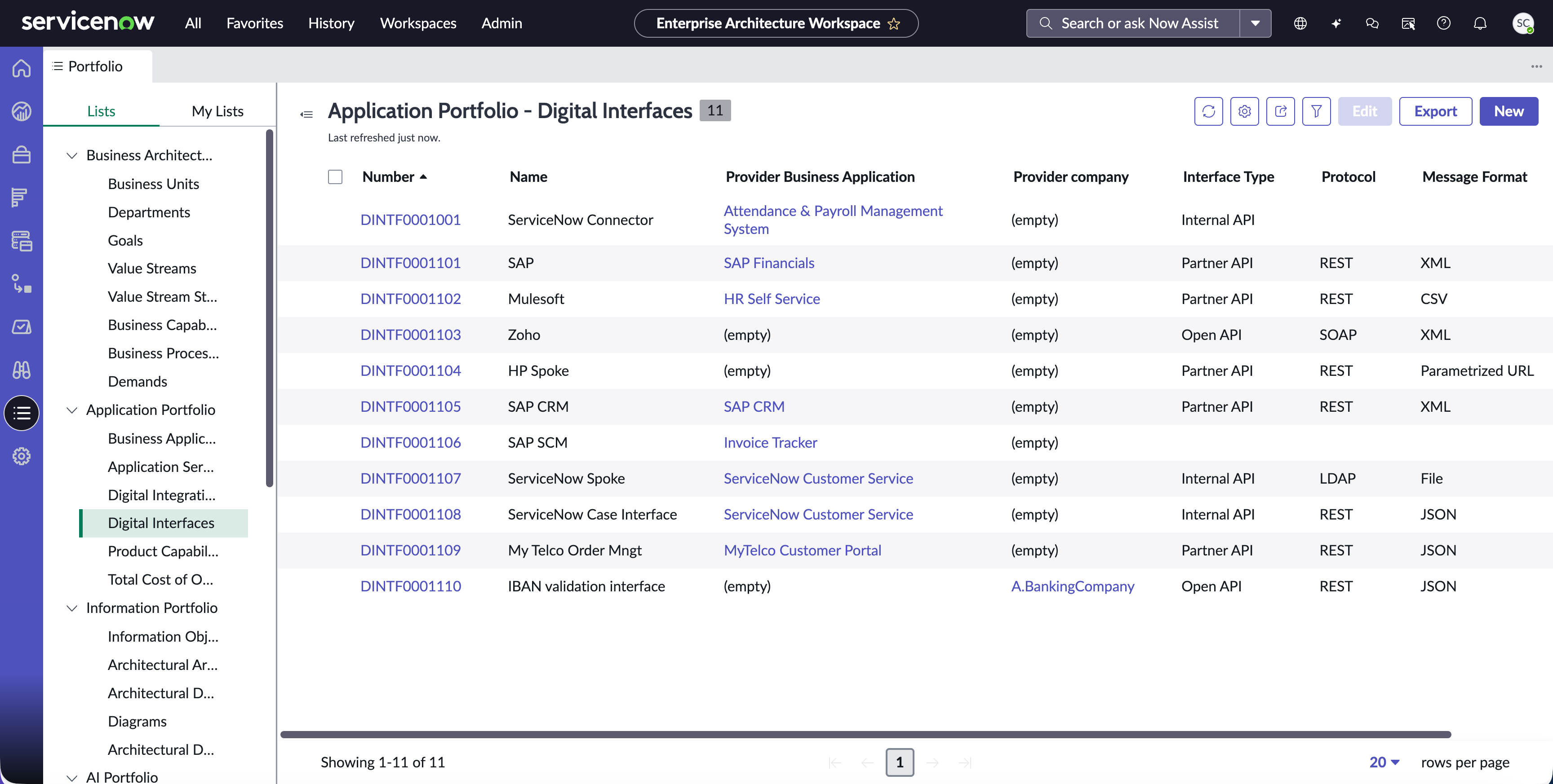 Digital Interfaces page