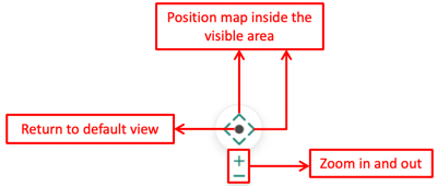 Contrôlez le zoom et le positionnement de votre carte.
