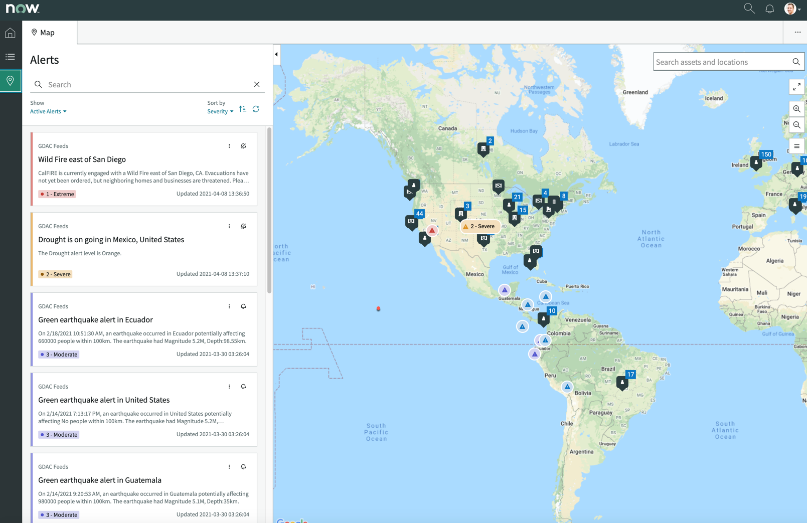 Integration of Crisis Management map