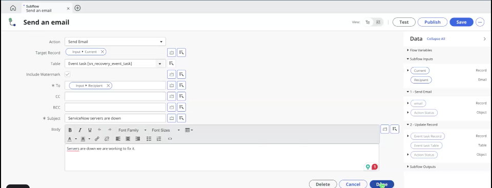 Revised subflow.