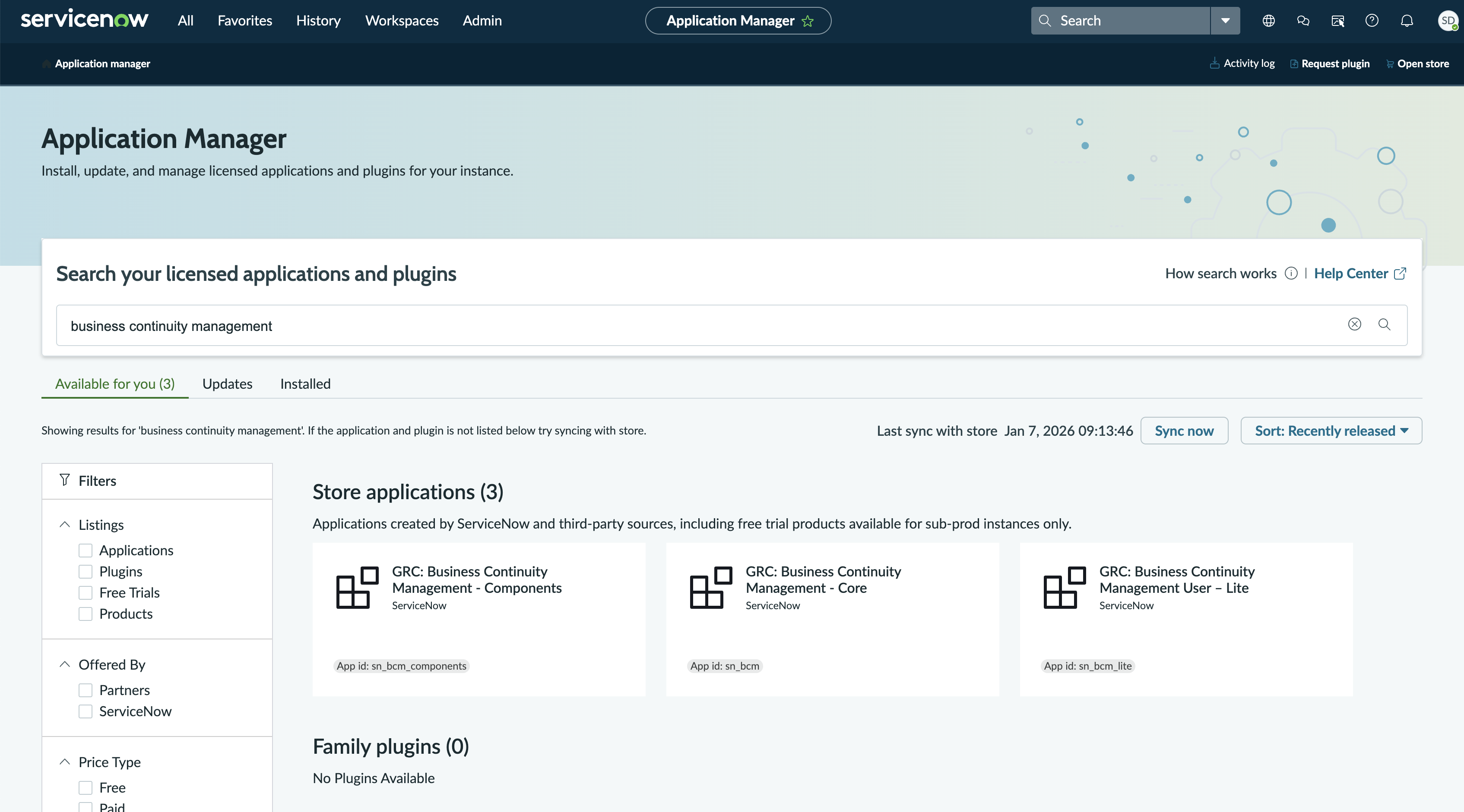 Application manager.