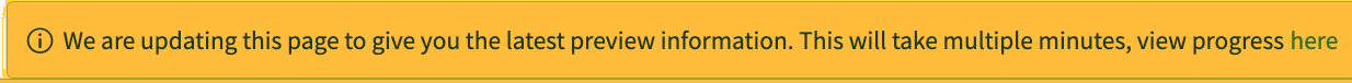 Image showing the status message and link