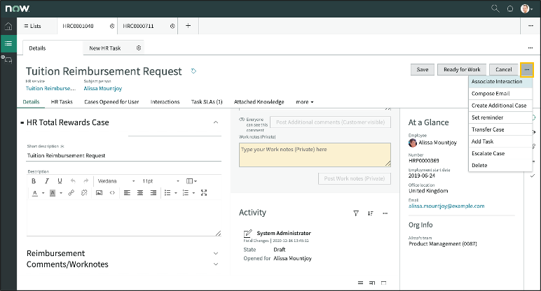 HR Agent Workspace - [その他] アイコン