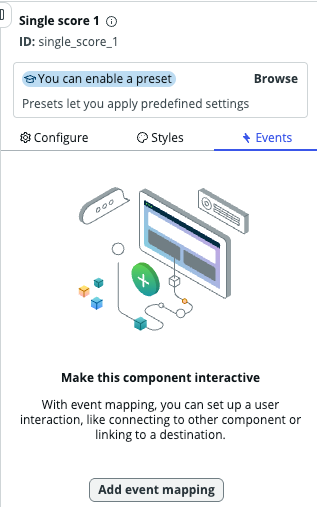 Making a data visualization component interactive.