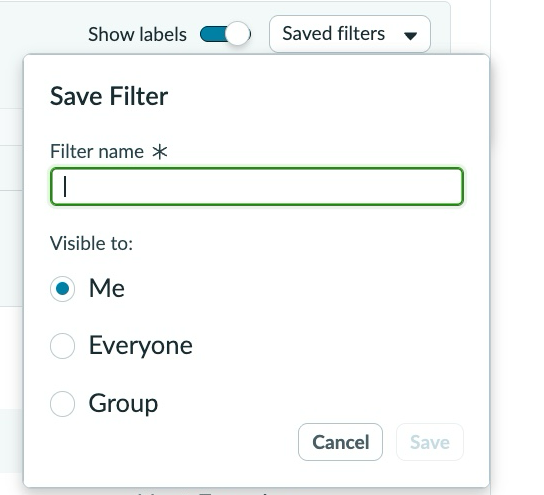Save the current condition set