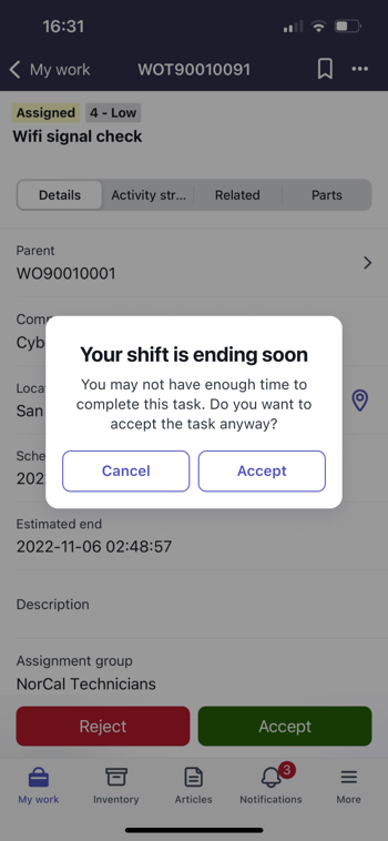 Fenêtre contextuelle mobile déclenchée en appuyant sur un bouton avec un arrière-plan clair.