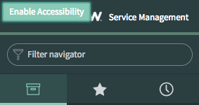 Enable accessibility skip link, which is the first focusable element on the page.