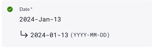 Date field type