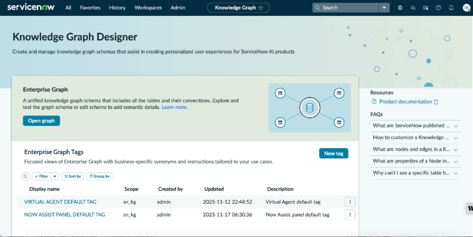 Tag Module navigation