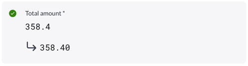 Decimal field type